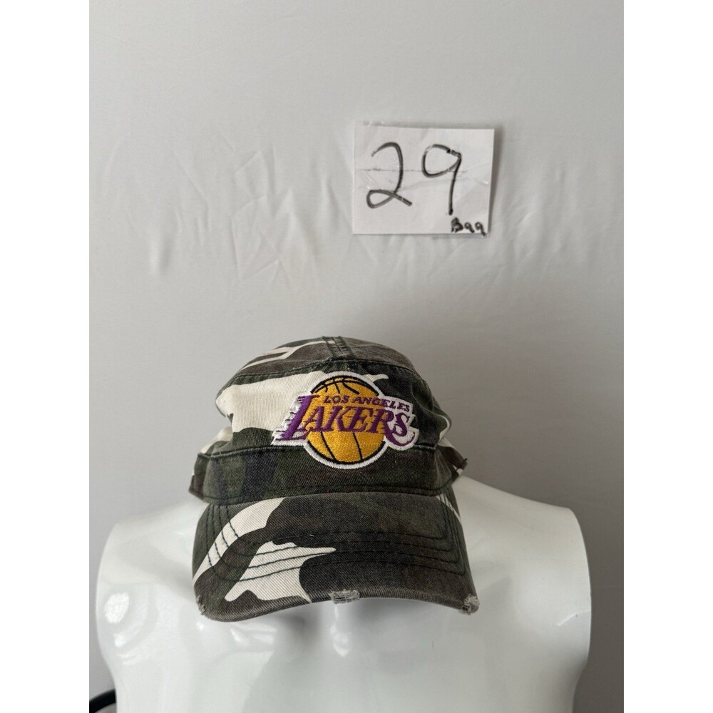Los Angeles Lakers Camo Military Patrol Hat Adjustable NBA Licensed Army Cap